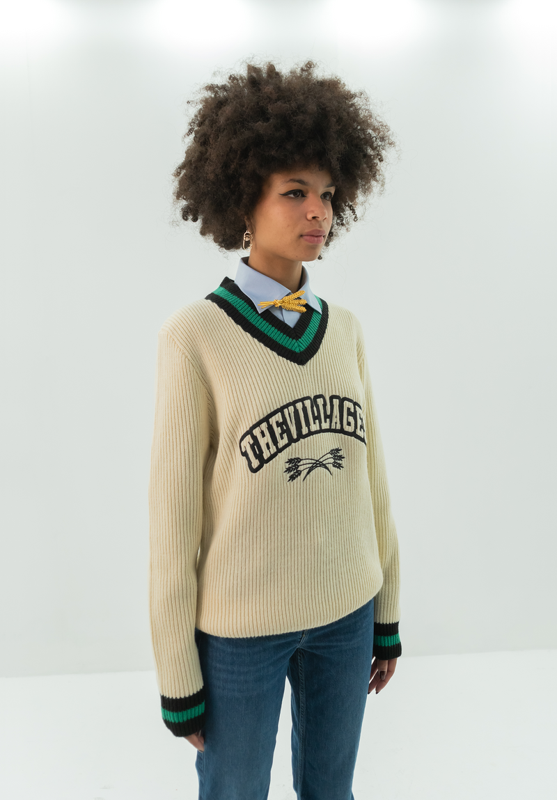 CHEERLEADER WOOL SWEATER